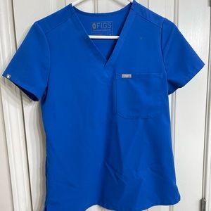 FIGS Catarina™ One-Pocket Scrub Top - XS - Royal Blue